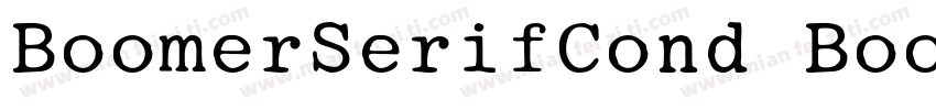 BoomerSerifCond Book字体转换